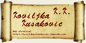 Koviljka Kušaković vizit kartica